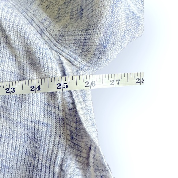 Lane Bryant Blue and White Marled Knit Sweater (954) - Picture 7 of 11